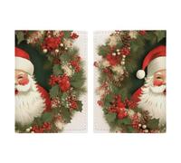 Reisepasshülle aus Leder mit Weihnachtsmann-Kranz, minimalistische Reisepasshülle, Reisebrieftasche, Reisepassbuchhalter für Damen und Herren, Stil, 20,3 x 13,8 cm, Stil:, 20.3x13.8cm