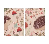 Reisepasshülle aus Leder, Motiv: Hedgehog, handgefertigt, mit Karten- und Ticketschlitz, einfacher Zugriff, Reisepasshülle, Reisepasshülle für Damen und Herren, Stil, 20,3 x 13,8 cm, Stil:,