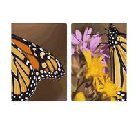 Reisepasshülle aus Leder, Motiv: Monarch-Schmetterling, bedrucktes Reisepassbuch für Dokumente, Reisegeschenke, Monarch Butterfly, 20.3x13.8cm