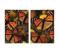 Reisepasshülle aus Leder, Motiv: Monarch Schmetterlinge, minimalistisch, Reisebrieftasche, Reisepassbuchhalter für Damen und Herren, Stil, 20,3 x 13,8 cm, Stil:, 20.3x13.8cm