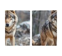 Reisepasshülle aus Leder, Motiv: Texas Bluebonnets, Landschaft, bedrucktes Reisepassbuch für Dokumente, Reisegeschenke, wolf, 20.3x13.8cm