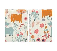 Reisepasshülle aus Leder, Reisepasshülle, altes Karomuster, bedrucktes Reisepassbuch für Dokumente, Reisegeschenke, Süßes Blumenmuster, 20.3x13.8cm