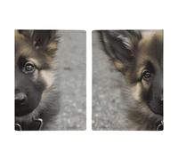 Reisepasshülle aus Leder, Reisepasshülle, Hunde-Corgi, bedrucktes Reisepassbuch für Dokumente, Reisegeschenke, Niedlicher Schäferhund, 20.3x13.8cm