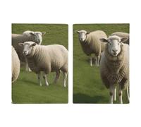 Reisepasshülle aus Leder, Reisepasshülle, Lebensbaum, Palästinensische Flagge, bedrucktes Reisepassbuch für Dokumente, Reisegeschenke, Schafe und Lämmer., 20.3x13.8cm