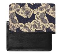 Reisepasshülle aus Leder, Reisepassschutz, blau, für Segelboot, Reisedokumente, Reiseutensilien, für Damen und Herren, Fledermausdruck, Einheitsgröße