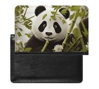 Reisepasshülle aus Leder, Reisepassschutz, blau, für Segelboot, Reisedokumente, Reiseutensilien, für Damen und Herren, panda, Einheitsgröße