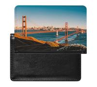 Reisepasshülle aus Leder, Reisepassschutz, The Ghost of Skateboards, Reisedokumenten-Halter, Reiseutensilien, für Damen und Herren, San Francisco, Einheitsgröße