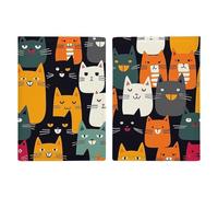 Reisepasshülle aus Leder, Schwarz und Gold, Marmor-Textur, bedrucktes Reisepassbuch für Dokumente, Reisegeschenke, Tierkatze, 20.3x13.8cm