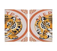 Reisepasshülle aus PU-Leder mit Tiger-Logo, ultradünn, Reisedokumenten-Organizer, kompakt, Premium, internationaler US-Pass, Schutzhülle für Damen und Herren