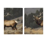 Reisepasshülle aus PU-Leder, Motiv: Bullelch, ultradünn, kompakt, hochwertig, internationaler US-Pass, Schutzhülle für Damen und Herren