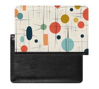 Reisepasshülle für Damen und Herren, RFID-blockierend, Herzform, romantisch, Strandpasshülle, Reisezubehör, Modern Mid Century, Einheitsgröße