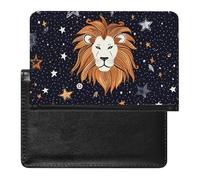 Reisepasshülle für Damen und Herren, RFID-blockierend, Lake District, Nationalpark, Reisezubehör, Löwe und Sterne, Einheitsgröße