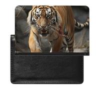 Reisepasshülle für Damen und Herren, RFID-blockierend, Leuchtturm-Hintergrund, Reisezubehör, Reisezubehör, Malaiischer Tiger, Einheitsgröße