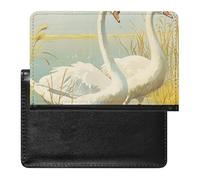 Reisepasshülle für Damen und Herren, RFID-blockierend, Löwenzahn, Reisezubehör, Vintage Gemälde von Gans, Einheitsgröße