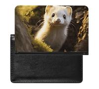 Reisepasshülle für Damen und Herren, RFID-blockierend, niedlicher Affe, Reisezubehör, Niedliches Wiesel, Einheitsgröße