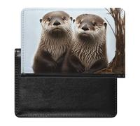 Reisepasshülle für Damen und Herren, RFID-blockierend, niedlicher Fuchs, Reisezubehör, Niedlicher Otter, Einheitsgröße