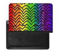 Reisepasshülle für Damen und Herren, RFID-blockierend, niedliches Faultier, Reisezubehör, Gay Pride Regenbogen-Muster, Einheitsgröße