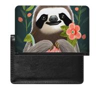 Reisepasshülle für Damen und Herren, RFID-blockierend, niedliches Faultier, Reisezubehör, Niedliche Faultier, Einheitsgröße