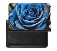 Reisepasshülle für Damen und Herren, RFID-blockierend, Schwarz und Gold, Meeresschildkrötenmuster, Reisezubehör, blau/rosa, Einheitsgröße