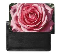 Reisepasshülle für Damen und Herren, RFID-blockierend, Surfbrett-Reisepasshülle, Reisezubehör, Blumenrose, Einheitsgröße