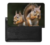 Reisepasshülle für Damen und Herren, RFID-blockierend, Surfbrett, Reisezubehör, Reisezubehör, Eichhörnchen-Tier, Einheitsgröße