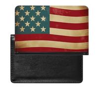Reisepasshülle für Damen und Herren, RFID-blockierend, Vintage, amerikanische Flagge, 4. Juli, USA, Reisezubehör, Amerikanische Vintage-Flagge 4. Juli USA, Einheitsgröße