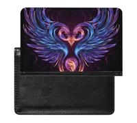 Reisepasshülle für Damen und Herren, RFID-blockierend, violett, Reisezubehör, Herzförmige Flamme, Einheitsgröße