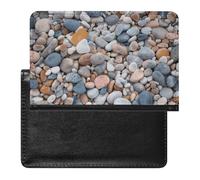 Reisepasshülle für Damen und Herren, RFID-blockierend, wütender Löwe, Reisezubehör, Farbige Kieselsteine, Einheitsgröße