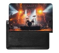 Reisepasshülle für Damen und Herren, RFID-blockierende Eule, Baumzweige, Reisepasshülle, Reisezubehör, Rock-Konzertbühne, Einheitsgröße