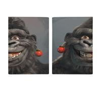 Reisepasshülle für Fotos mit lächelndem Gorilla, ultradünn, PU-Leder, Reisedokumenten-Organizer, kompakt, Premium, internationaler US-Pass, Schutzhülle für Damen und Herren