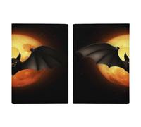 Reisepasshülle für Halloween, Fledermaus, ultradünn, PU-Leder, Reisedokumenten-Organizer, kompakt, Premium, internationaler US-Pass, Schutzhülle für Damen und Herren