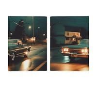 Reisepasshülle für Laufauto, PU-Leder, wasserdicht, Reisebrieftasche mit Kreditkartenfächern für Damen und Herren, Stil, 20,3 x 13,8 cm, Stil:, 20.3x13.8cm