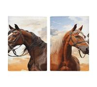 Reisepasshülle für Paare, Pferde, ultradünn, PU-Leder, Reisedokumenten-Organizer, kompakt, Premium, internationaler US-Pass, Schutzhülle für Damen und Herren