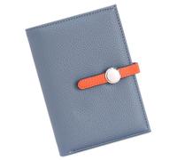 Reisepasshülle für Reisen, Brieftaschen, Kartenhalter, Reisezubehör, Reisepasshülle, Grau-Blau, Mass Beauty