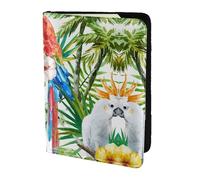 Reisepasshülle für Reisen, Damen, Herren, Motiv: Tukane, Palme, Palme, Blätter, 1 Stück