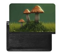 Reisepasshülle für Reisen, Reisepasshülle für Damen und Herren, RFID-blockierend, Braun, Pilze, Reisezubehör, Reisezubehör, Braune Pilze, Einheitsgröße