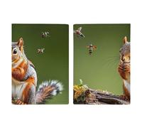 Reisepasshülle für Vögel, Eichhörnchen, Insekten, mit Kreditkartenfächern und Bordkarten-Schlitz, Reisepasshülle für Reisepässe, Kreditkarten, Bordkarten