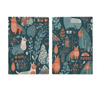 Reisepasshülle für Welpen, Motiv: Boston Terrier, PU-Leder, schlankes Kartenetui für Damen und Herren, Lederetui, Skandinavische Tiere, 20.3x13.8cm