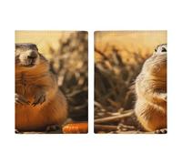 Reisepasshülle, handgezeichnetes Murmeltier-Motiv, ultradünn, PU-Leder, Reisedokumenten-Organizer, kompakt, Premium, internationaler US-Pass, Schutzhülle für Damen und Herren