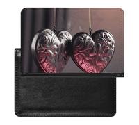 Reisepasshülle in Herzform, sichere Reisebrieftasche, PU-Leder, Kreditkarten, Reisepass, Organizer, Tasche für Damen und Herren, weiß, Einheitsgröße, modern, weiß, Einheitsgröße, Modern