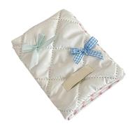 Reisepasshülle, koreanischer Stil, Kartenhalter, süße Schleifen, Reisezubehör für Frauen und Mädchen, weiß