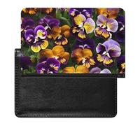 Reisepasshülle, Leder, leuchtet im Dunkeln, Sonnensystem, Planet, Reisedokumenten-Halter, Reiseutensilien, für Damen und Herren, Stiefmütterchen Perfection, Einheitsgröße