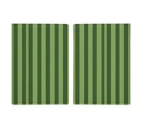 Reisepasshülle, Leder, Motiv: Flamingos, Aquarell, Tropen, bedrucktes Reisepassbuch für Dokumente, Reisegeschenke, Klassisch grün gestreift, 20.3x13.8cm