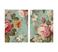 Reisepasshülle, Leder, Reisepasshülle, Wasserfall, fließend, bedruckt, Reisepassbuch für Dokumente, Reisegeschenke, Vintage-Blumenmuster, 20.3x13.8cm