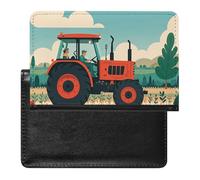 Reisepasshülle, Leder, Reisepassschutz, niedliche Eichhörnchen, Reisedokumenten-Halter, Reiseutensilien, für Damen und Herren, Traktor Landwirtschaft, Einheitsgröße