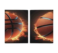 Reisepasshülle mit 3D-Basketball-Design, Reisepasshülle, PU, Reisepasshülle, Brieftasche, Reisepasshülle, Uni, Reisepassschutz, Stil, 20,3 x 13,8 cm, Stil:, 20.3x13.8cm