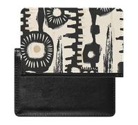 Reisepasshülle mit afrikanischem Druck-Design, schlanke Reisebrieftasche, RFID-blockierend, Kartenhülle, Reisepasshülle, Schutz, Essentials mit Kreditkartenfächern für Damen/Herren