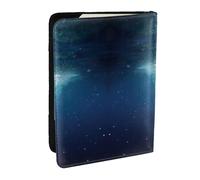 Reisepasshülle mit afrikanischem Elefanten-Motiv, mit Kreditkartenfach, Leder, für Damen, Herren, Familienausweis, Reisen, Schwarz , Einheitsgröße