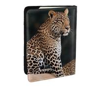 Reisepasshülle mit afrikanischem Leopard auf Felsen, RFID-Reisepasshülle, Brieftasche, PU-Leder, Reisepasshülle, niedlicher Reisepassschutz für Damen und Herren