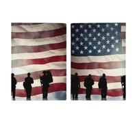 Reisepasshülle mit amerikanischer Flagge, Veteranentag, bedruckt, Reisepasshülle für Reisen, Reisepass, Kartenhülle, RFID-blockierend, Leder, Kartenetui für Damen und Herren, amerikanische Flagge,